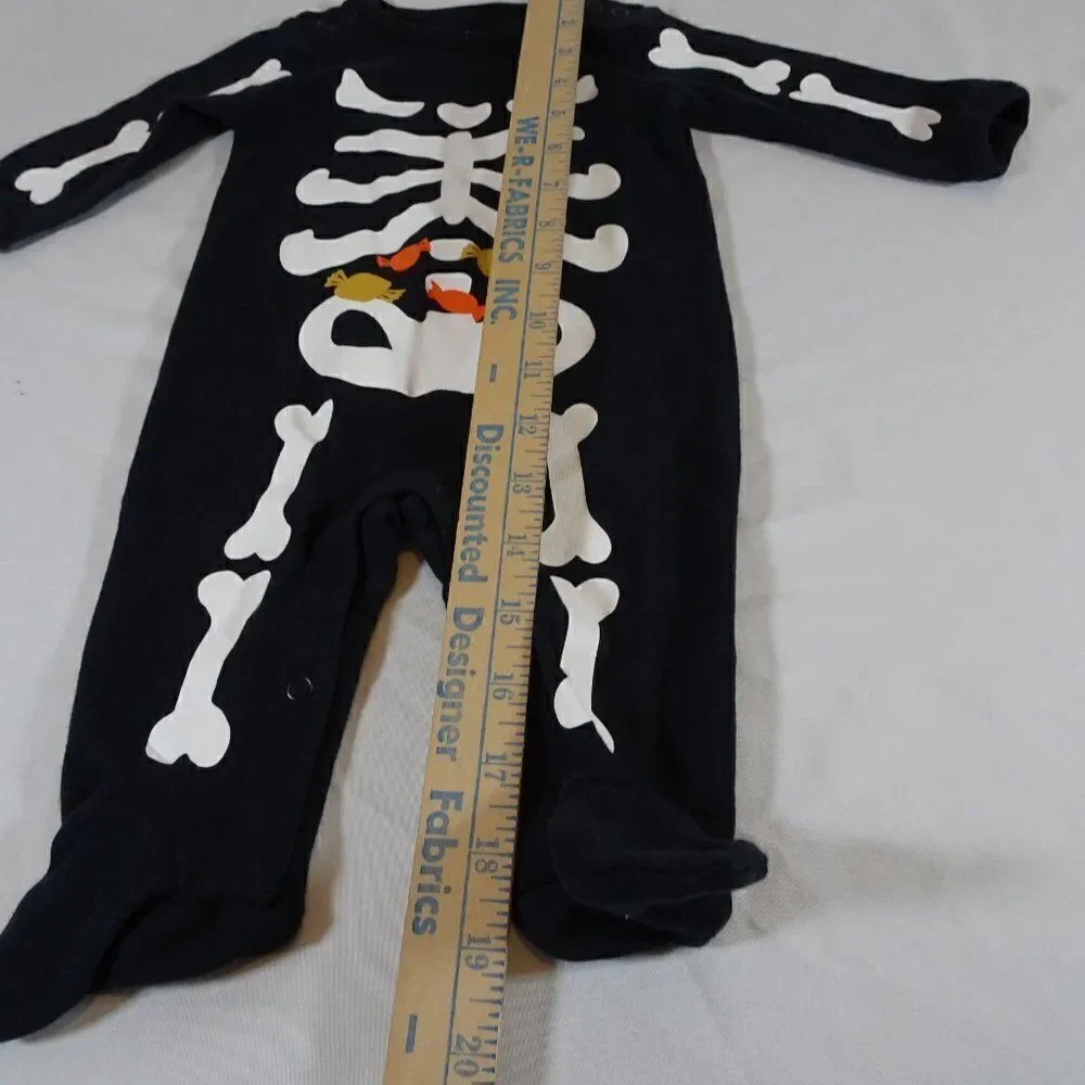 Just One You Carter's Baby Halloween Skeleton One Piece Size 3M